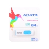 Внешний накопитель 64GB USB Drive ADATA USB 2.0 C008 бело-синяя выдвижная AC008-64G-RWE