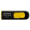 Внешний накопитель 64GB USB Drive ADATA USB 3.1 UV128 черно-желтая выдвижная AUV128-64G-RBY