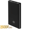 Внешний аккумулятор Ginzzu GB-3915B, 15,0Ah/5V/2.4A/2USB, черный