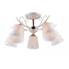 Люстра BERNADINA E27X5X60W WHITE/GOLD 1121/5C J-LIGHT (4610019161034)