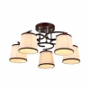 Люстра NICOLE E27X5X60W WENGE/CHROME 1153/5C J-LIGHT (4610019161171)