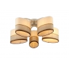 Люстра MARKEL E27X5X60W WHITE/COFFEE 1154/5C J-LIGHT (4610019161317)