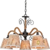 Люстра FLO E14X5X60W BLACK 1328/5 J-LIGHT (4610019163946)