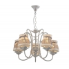 Люстра FLEUR E14X5X60W ANTIQUE WHITE 1102/5 J-LIGHT (4610019165230)