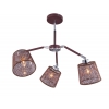 Люстра BRUNI E27X3X40W BROWN/CHROME 1091/3C J-LIGHT (4610019164493)