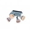 Спот MANDY E14X4X40W GREY/CHROME 1324/4AC J-LIGHT (4610019162673)