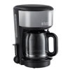 Кофеварка Russell Hobbs 20132-56, капельная, д/молотово, 1000Вт, 1.25л, автоподогрев, противокапля, черный/серый