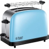 Тостер Russell Hobbs 23335-56, 1670Вт, на 2 тоста, размораживание, решётка, поддон для крошек, голубой/серебристый