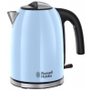 Чайник Russell Hobbs 20417-70, 2400Вт, 1.7л, сталь, голубой