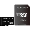 Карта памяти MicroSDHC 32GB Class 4 ADATA + адаптер SD AUSDH32GCL4-RA1