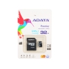 Карта памяти Micro SDHC 32Gb Class 10 A-Data UHS-I AUSDH32GUICL10-RA1 + адаптер SD