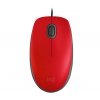Мышь (910-005489) Logitech Mouse M110 SILENT Red USB