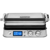 Электрогриль DeLonghi CGH1030D, мультигриль, 2000Вт, эл. управление, автооткл, антипригар, поддон, решётка, съёмные пластины, серебристый (0179510003)