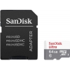 Карта памяти MICRO SDXC 64GB UHS-I W/A SDSQUNS-064G-GN6TA SANDISK SANDISK BY WESTERN DIGITAL