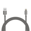 Кабель для зарядки и передачи данных Jet.A JA-DC44 1м серый (в оплётке, USB2.0/lightning 8pin, 2A) (JA-DC44 Grey)