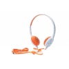 Наушники HARPER HN-300 / Проводные / Накладные с микрофоном / Белый-оранжевый / 20 Гц - 20 кГц / 115 дБ / Двухстороннее / Mini-jack / 3.5 мм (H00001038)