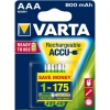 Аккумуляторы 800 mAh Varta R2U AAA 2 шт (AAA R2U 800 мАч бл 2)