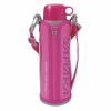 Термос классический Tiger MMN-W080 Pink, 0.8 л (нержавеющая сталь, цвет розовый, ширина горловины 4,7см, чехол с регулируемым ремнем для переноски в к