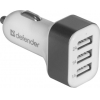 Автомобильное зарядное устройство Defender UCA-03 4A 3 x USB белый 83570