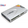 9-in-1  USB2.0  CF/MD/SM/MMC/SD/xD/MS(/Pro/Duo) Card Reader/Writer +3-port USB2.0