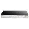 Коммутатор D-Link DGS-3130-30TS/A1A Управляемый стекируемый 3 уровня с 24 портами RJ-45, 2 портами 10GBase-T и 4 портами 10GBase-X SFP+