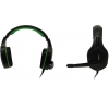 Наушники с микрофоном SVEN AP-G852MV <Black-Green> (с регулятором громкости,  шнур 2.2м)