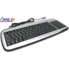 Клавиатура Defender Callisto Compact <KM-4610S> Silver&Black <PS/2> 104КЛ+15КЛ М/Мед