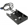 Akasa <AK-HDA-06BKV2> Крепление 3.5" для HDD/SSD 2x2.5"  +2-port USB3.0