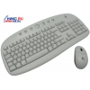 Logitech Cordless Internet Pro Desktop White(Кл-ра Ergo,М/Мед,FM+Мышь 3кн,Optical,Roll,FM,USB)<967468>