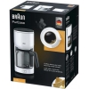 Кофеварка Braun KF 3120 WH, капельная, 1000Вт, 1.3л, для молотого кофе, противокапля, автоподогрев, белый (0X13211018)