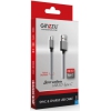 Кабель Type-C 1.2м GINZZU GC-808B круглый черный