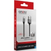 Кабель microUSB 1м GINZZU GC-558UD круглый черный
