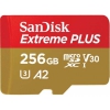 SanDisk Extreme Plus <SDSQXBZ-256G-GN6MA> microSDXC Memory Card 256Gb UHS-I U3 V30 + microSD-->  SD Adapter