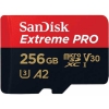 SanDisk Extreme Pro <SDSQXCZ-256G-GN6MA> microSDXC Memory Card 256Gb UHS-I U3 V30 + microSD-->  SD Adapter