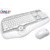 BTC Smart Office Keyboard+Mouse 8190URF White (Кл-ра Ergo,М/Мед,USB+Мышь 3кн,Roll,USB)