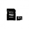 Карта памяти MICRO SDHC 16GB W/ADAPT SP016GBSTHBU1V10SP SIL. POWER SILICON POWER