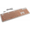 Клавиатура OKLICK Keyboard 400MR White-Rose <USB>  104КЛ <1070516>