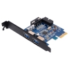 Контроллер PCI-E Orico PVU3-2O2I  OUT:USB 3.0*2 IN:USB3.0 20pin