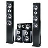 Колонки SVEN HP-880C,HP-880F,HP-880S Piano Wood Black (центр 100W, фронт 120W, тыл  80W) 4ч