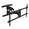 Кронштейн Kromax ATLANTIS-65 black, настенный,  для TV 40"-90", max 45 кг, 4 ст св., нак. ±12°, пов. 180°, от ст. 60-500 мм, max VESA 800x400 мм. (28016)