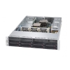 Серверная платформа Supermicro SYS-6028R-TRT 2x LGA2011-3, 16xDDR4, no HDD (up 8x3.5), SATA C612, 2x10GbE, 6x PCIE3.0, 2x740W, Rack Rails, Backplane 8