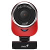 Веб-Камера Genius QCam 6000, red, Full-HD 1080p, universal clip, 360 degree swivel, USB, built-in microphone, rotation 360 degree, tilt 90 degree (32200002401)