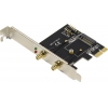 Espada <EM201B> Переходник M.2 -> PCI-Ex1, c выходами  на 2 антенны