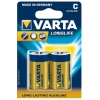 Батарейки Varta Longlife C LR14 2 шт (LONGLIFE C блистер 2)