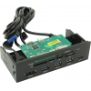 Espada <5,25panel1> 5.25"  CF/MD/MMC/SD/microSD/xD/MS(M2)  Card  Reader,3USB3.0,USB-C,eSATA