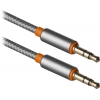 Кабель AUDIO 3.5MM 1.2M GREY JACK M- JACK M 87514 DEFENDER