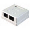 Держатель кабеля для розеток RJ45 CAT5E TC-SB-2-8P8C-C5E-SH-WH TELECOM