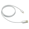 Кабель Lightning/USB, braided, metallic shell, cable length 1m, Pearl White CANYON <CNE-CFI3PW>