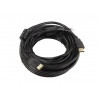Кабель 5bites APC-200-100F HDMI M / HDMI M V2.0, 4K, высокоскоростной, ethernet+3D, зол.разъемы, ферр.кольца, 10 метров