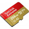SanDisk Extreme <SDSQXA1-256G-GN6MA> microSDXC Memory Card 256Gb UHS-I U3 V30 +  microSD--> SD Adapter